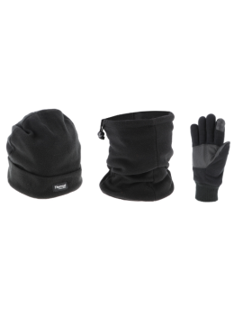 Gants, bonnet, cache cou