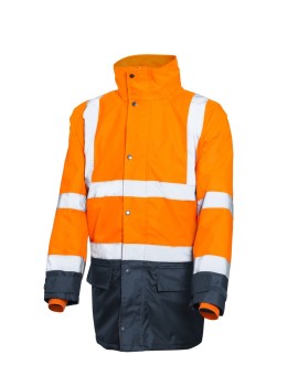 PARKA REFLECT HV 5 EN 1 ORANGE/BLEU
