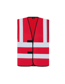 GILET HAUTE VISIBILITÉ ROUGE